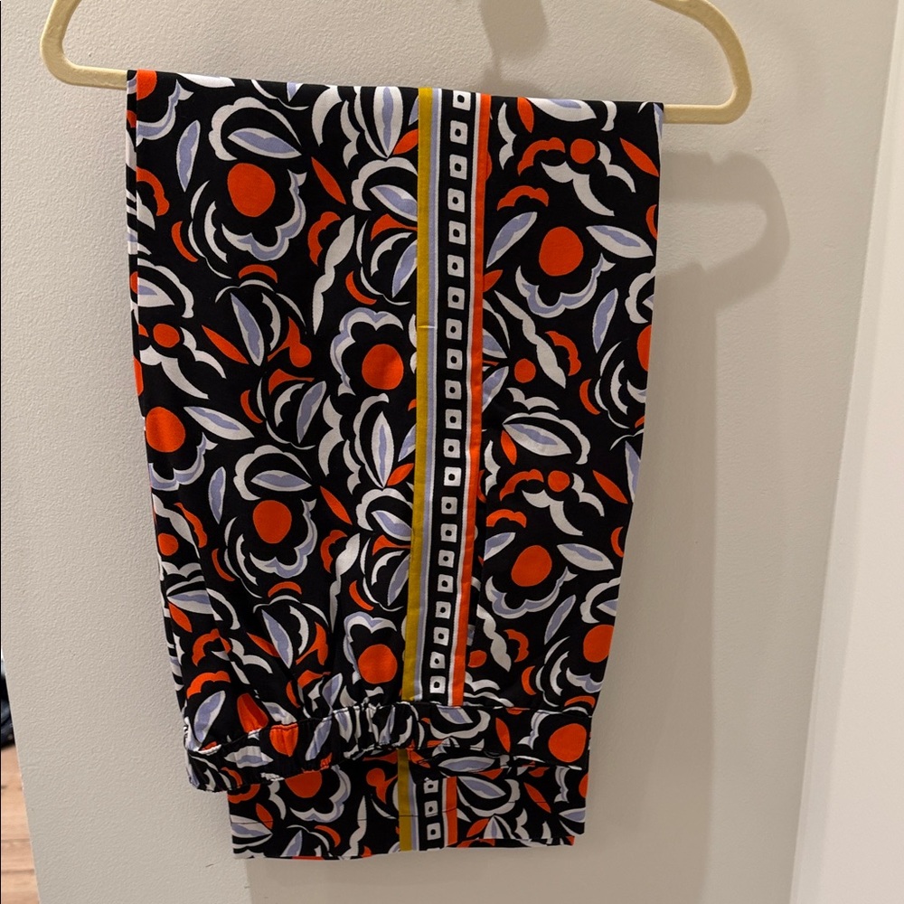Anthropologie Wide Leg Print Pants
